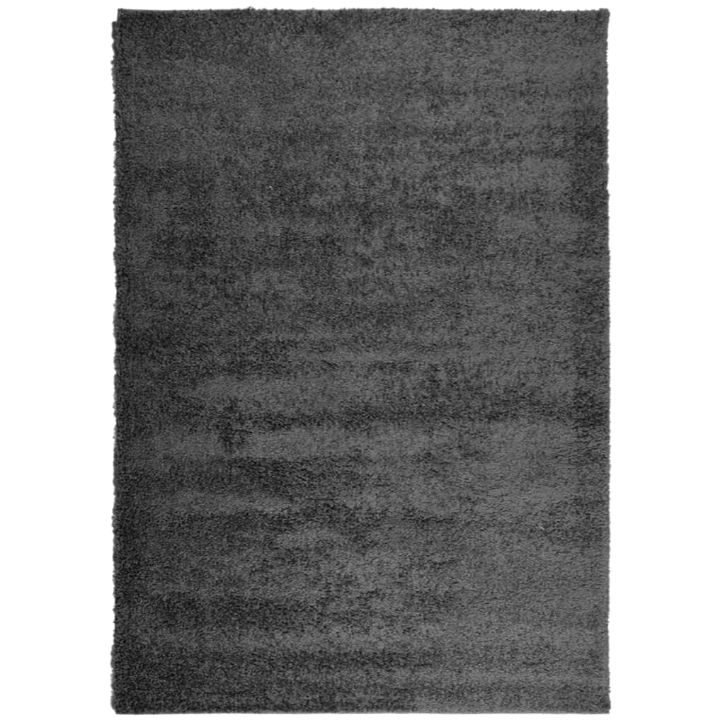 VidaXL Teppich Pamplona Shaggy Hochflor 120x170 cm Anthrazit