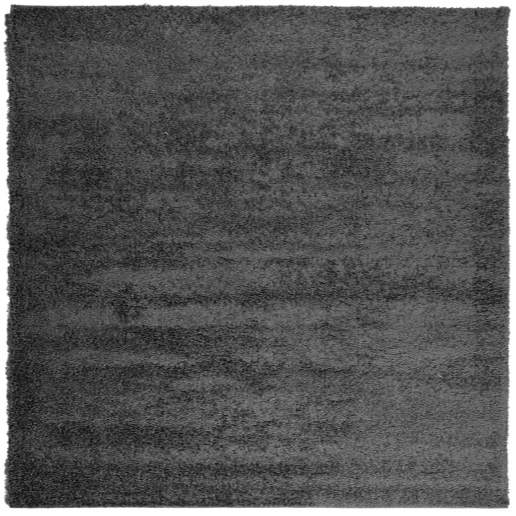 VidaXL Teppich PAMPLONA Shaggy Hochflor 240x240 cm Anthrazit