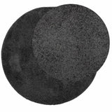 Vidaxl Teppich Pamplona Shaggy Hochflor Modern ø 200 cm Anthrazit