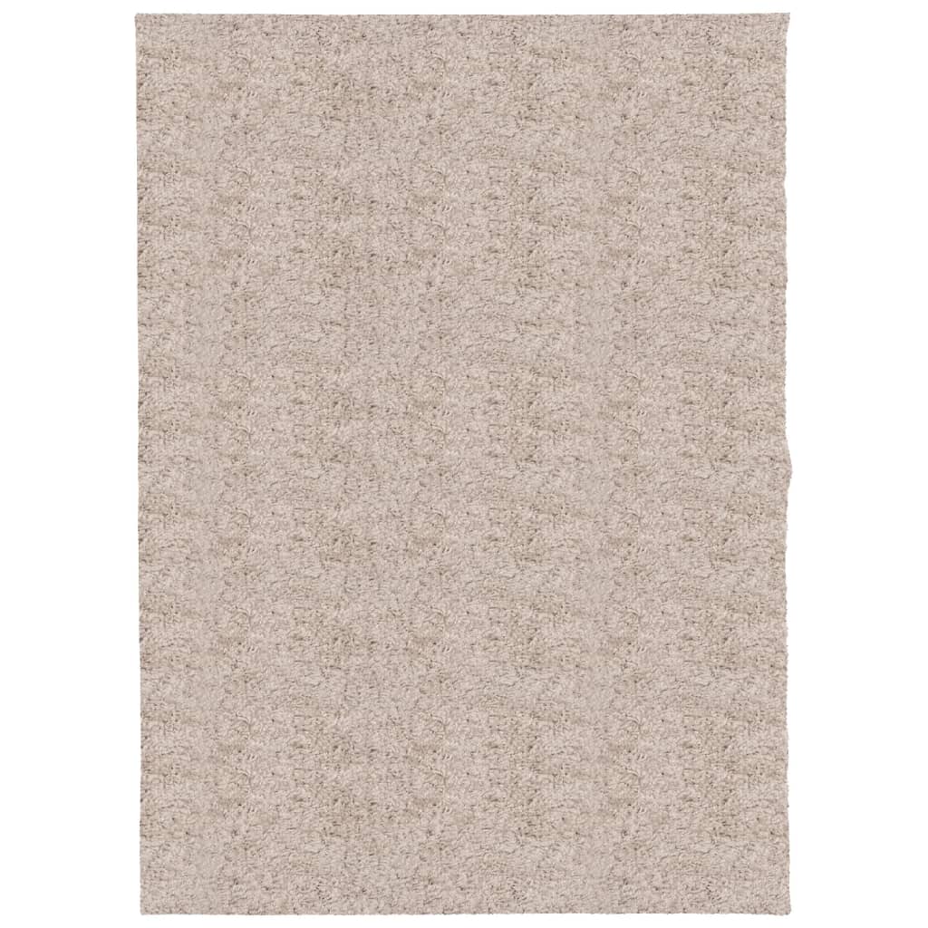 VidaXL Teppich Pamplona Shaggy Hochflor Modern 140x200 cm Beige