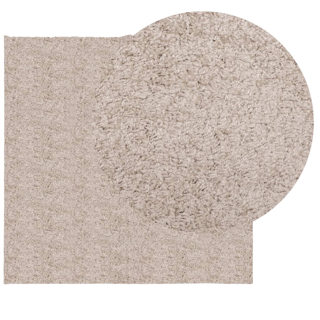 VidaXL Teppich Pamplona Shaggy Hochflor Modern 200x200 cm Beige
