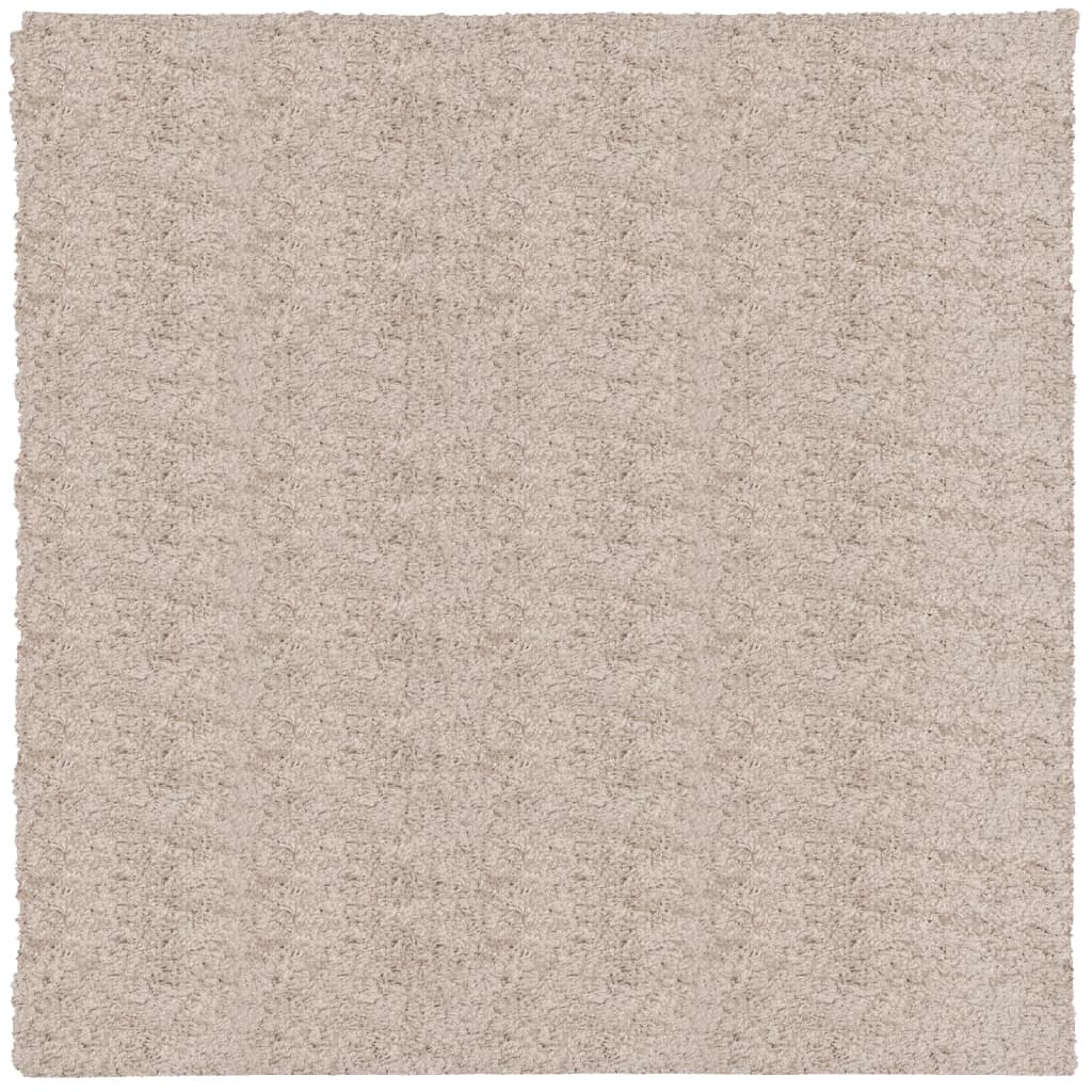 VidaXL Teppich Pamplona Shaggy Hochflor Modern 240x240 cm Beige