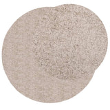 VidaXL Teppich Pamplona Shaggy Hochflor Modern ø 160 cm Beige