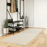 VidaXL Teppich Pamplona Shaggy Hochflor Modern 80x250 cm Creme