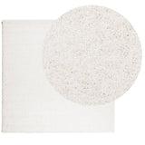 VidaXL Teppich Pamplona Shaggy Hochflor Modern 240x240 cm Creme