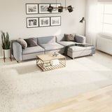 VidaXL Teppich PAMPLONA Shaggy Hochflor modern 300x400 cm Creme