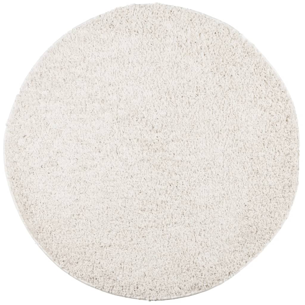 Vidaxx Teppich Pamplona Shaggy Hochflor modern ø 120 cm cremefarben