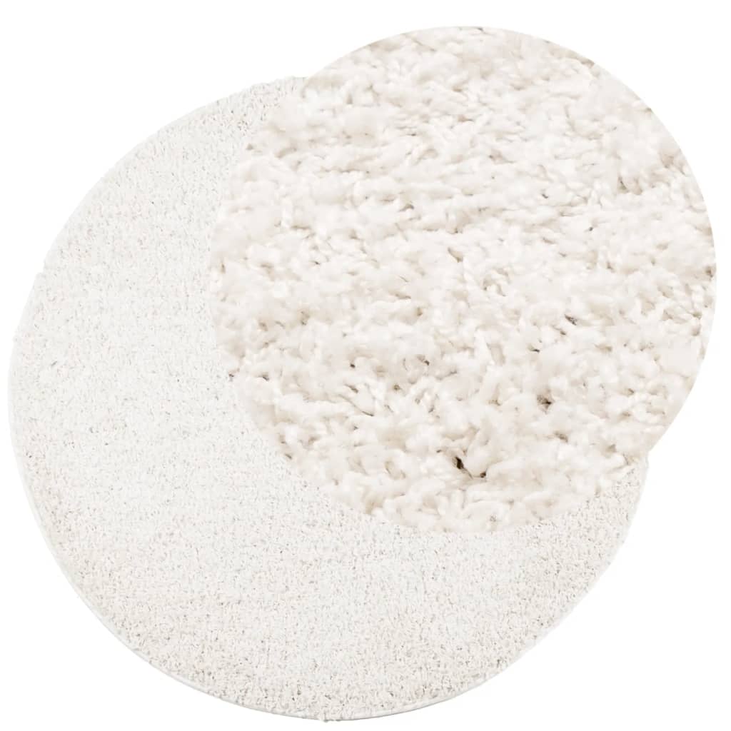 Vidaxx Teppich Pamplona Shaggy Hochflor modern ø 240 cm cremefarben