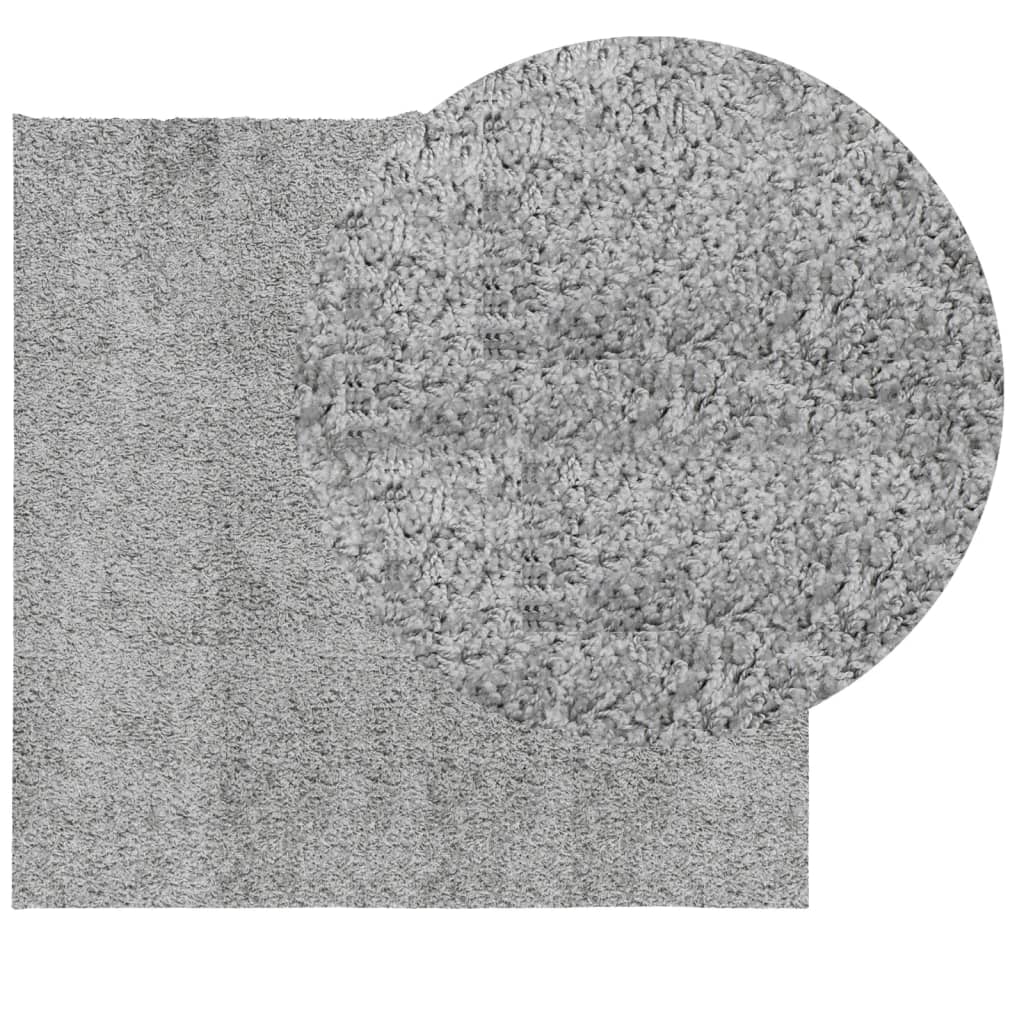 VidaXL Teppich PAMPLONA Shaggy Hochflor Modern 200x200 cm Grau