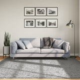 VidaXL Teppich PAMPLONA Shaggy Hochflor Modern 200x200 cm Grau