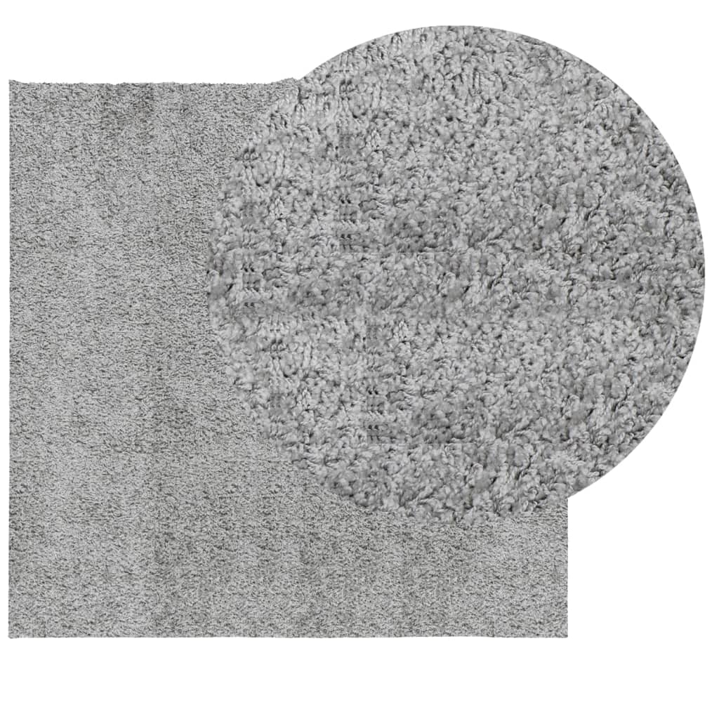 VidaXL Teppich Pamplona Shaggy Hochflor Modern 240x240 cm Grau