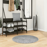 Vidaxx Teppich Pamplona Shaggy Hochflor Modern ø 80 cm Grau