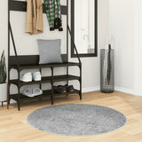 VidaXL Teppich Pamplona Shaggy Hochflor Modern ø 100 cm Grau