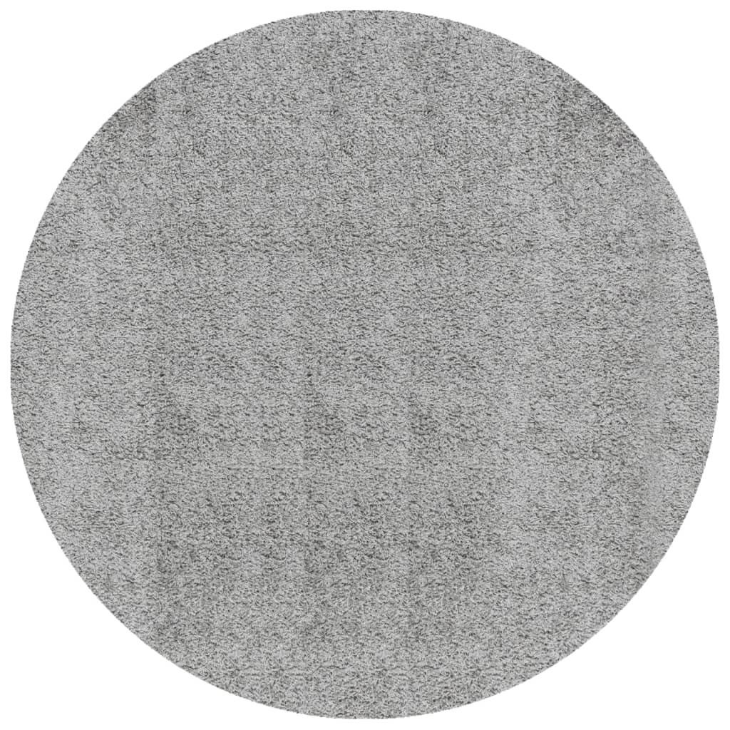 VidaXL Teppich Pamplona Shaggy Hochflor Modern ø 160 cm Grau