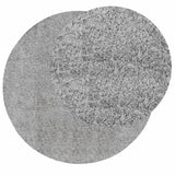 VidaXL Teppich Pamplona Shaggy Hochflor Modern ø 200 cm Grau