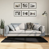 VidaXL Teppich Pamplona Shaggy Hochflor Modern 80x150 cm Schwarz