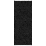 VidaXL Teppich Pamplona Shaggy Hochflor Modern 80x200 cm Schwarz