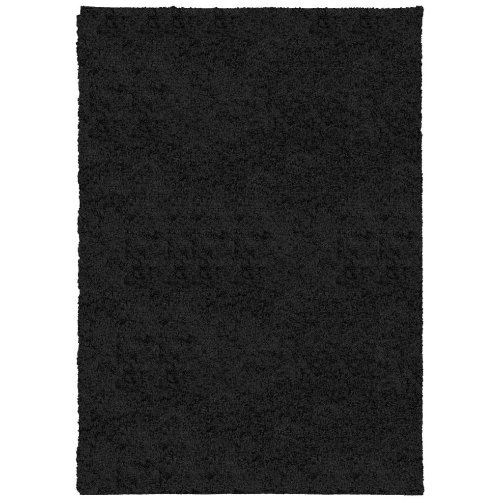 VidaXL Teppich Pamplona Shaggy Hochflor Modern 120x170 cm Schwarz