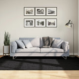 VidaXL Teppich Pamplona Shaggy Hochflor Modern 160x230 cm Schwarz