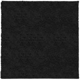 VidaXL Teppich Pamplona Shaggy Hochflor Modern 200x200 cm Schwarz
