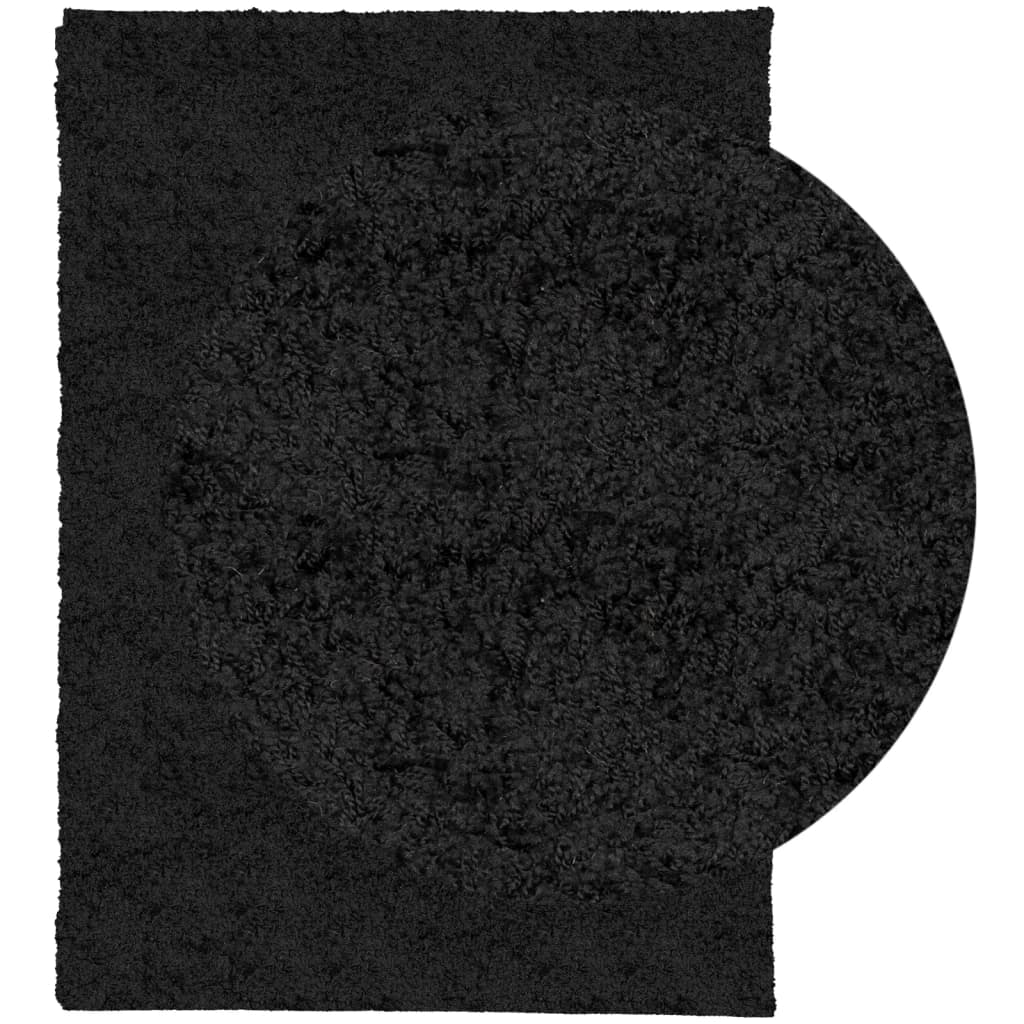 VidaXL Teppich Pamplona Shaggy Hochflor Modern 200x280 cm Schwarz