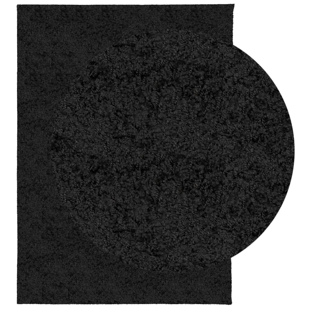 VidaXL Teppich Pamplona Shaggy Hochflor Modern 240x340 cm Schwarz