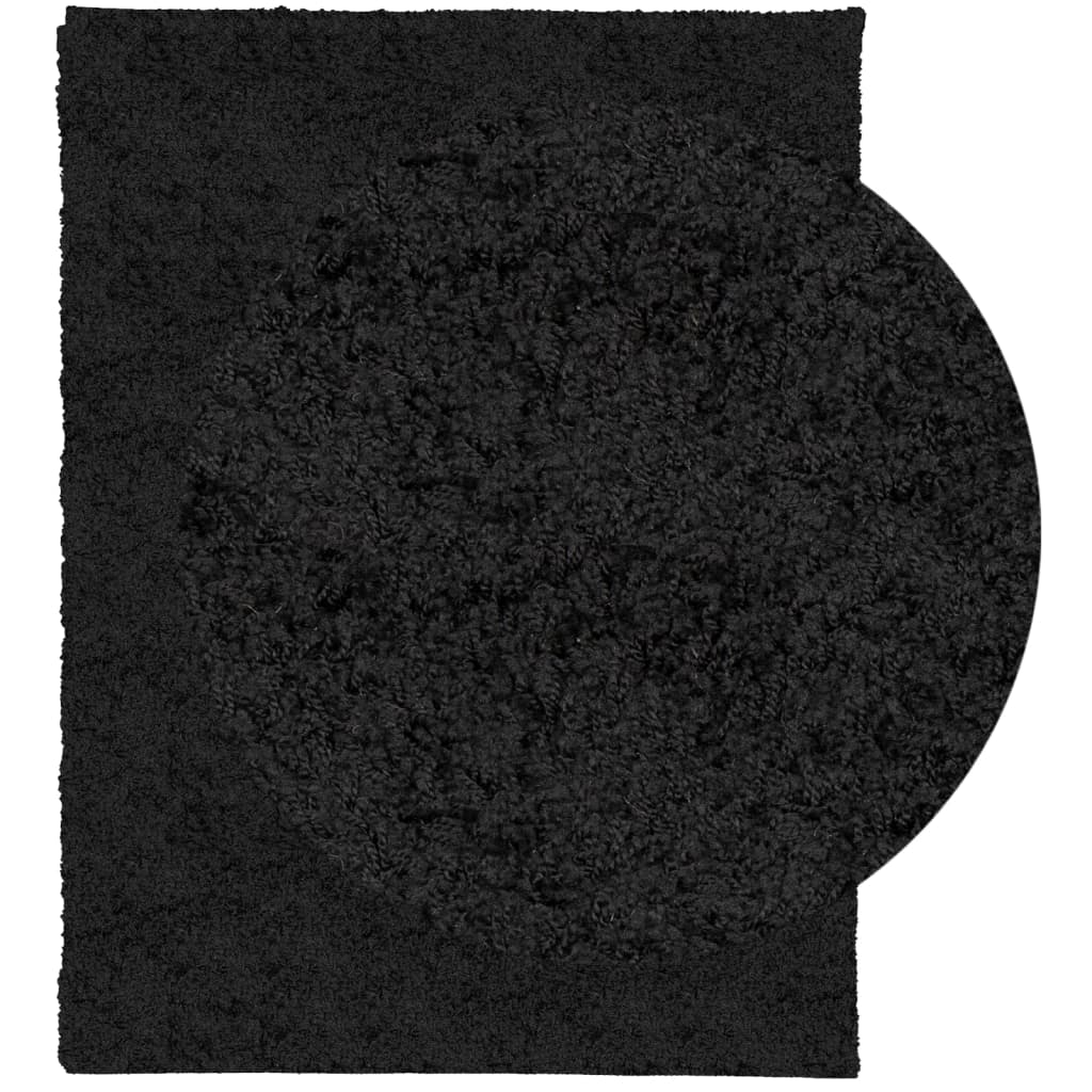 VidaXL Teppich PAMPLONA Shaggy Hochflor Modern 300x400 cm Schwarz