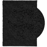 VidaXL Teppich PAMPLONA Shaggy Hochflor Modern 300x400 cm Schwarz
