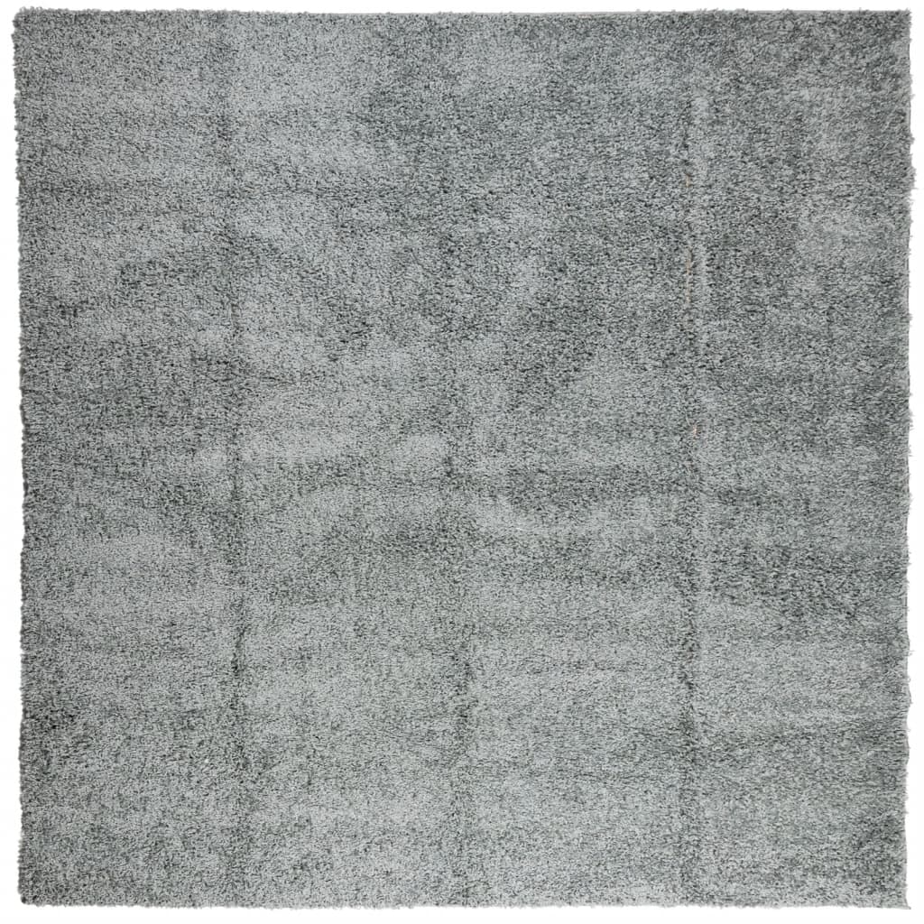VidaXL Teppich Pamplona Shaggy Hochflor Modern 120x120 cm Grün