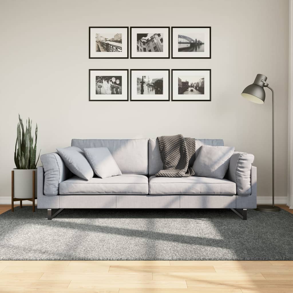 VidaXL Teppich Pamplona Shaggy Hochflor Modern 160x230 cm Grün