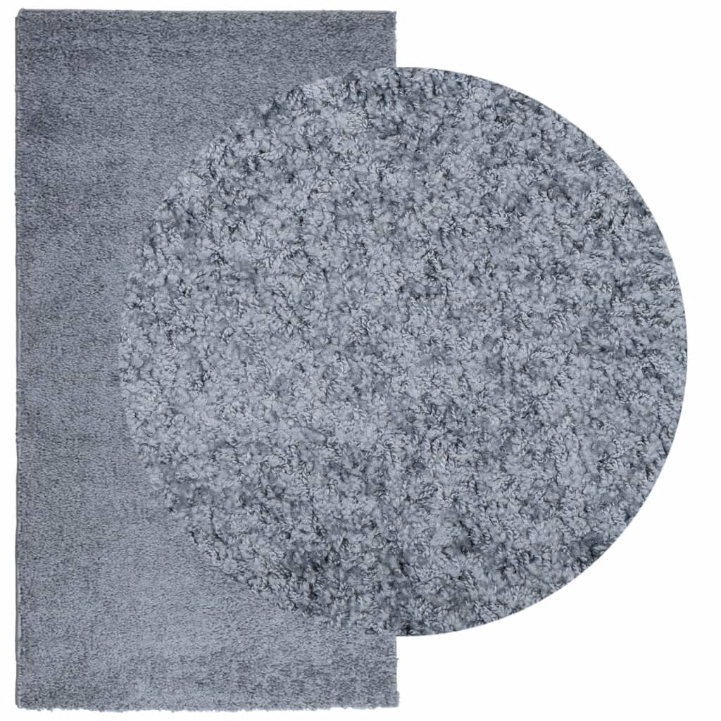 VidaXL Teppich Pamplona Shaggy Hochflor Modern 80x150 cm Blau