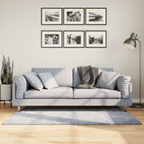 VidaXL Teppich Pamplona Shaggy Hochflor Modern 80x150 cm Blau