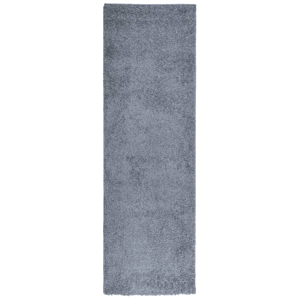 VidaXL Teppich Pamplona Shaggy Hochflor Modern 80x250 cm Blau