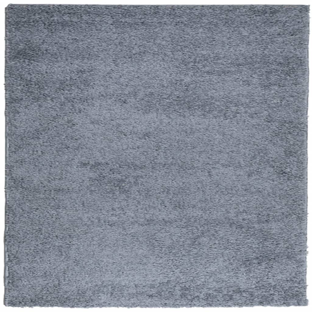 VidaXL Teppich Pamplona Shaggy Hochflor Modern 120x120 cm Blau