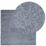 VidaXL Teppich Pamplona Shaggy Hochflor Modern 160x160 cm Blau