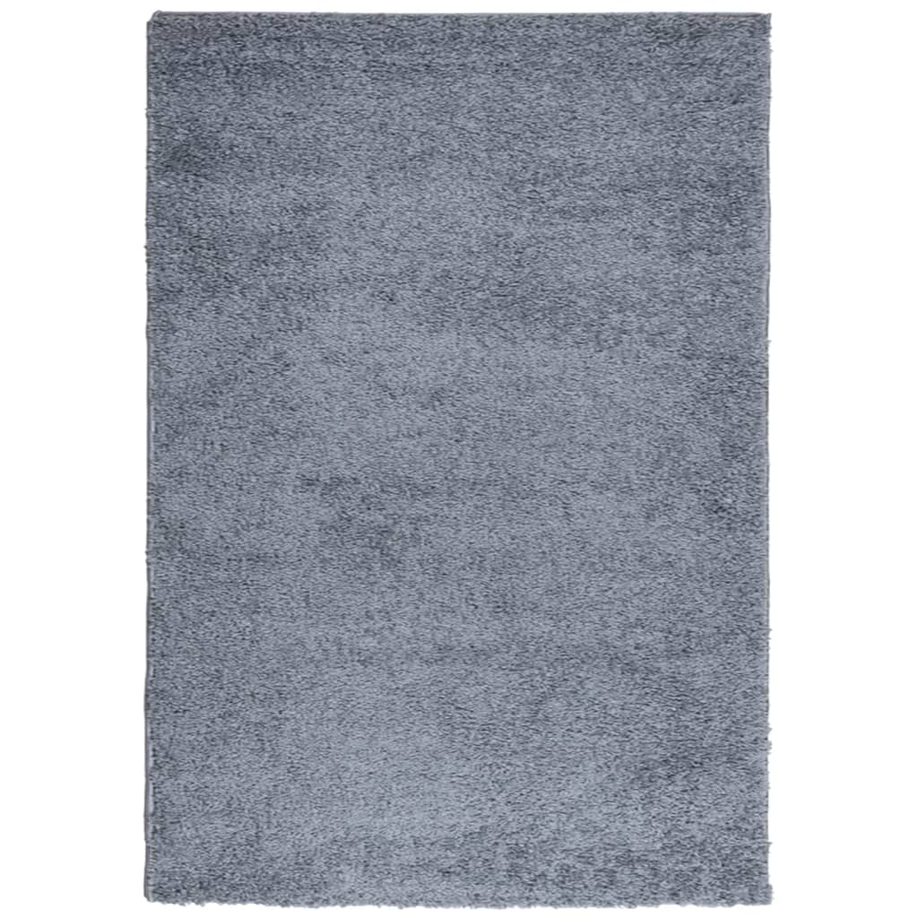 VidaXL Teppich Pamplona Shaggy Hochflor Modern 160x230 cm Blau