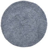 VidaXL Teppich Pamplona Shaggy Hochflor Modern ø 80 cm Blau