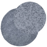 VidaXL Teppich Pamplona Shaggy Hochflor Modern ø 100 cm Blau
