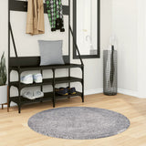VidaXL Teppich Pamplona Shaggy Hochflor Modern ø 100 cm Blau