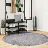 VidaXL Teppich Pamplona Shaggy Hochflor Modern ø 160 cm Blau