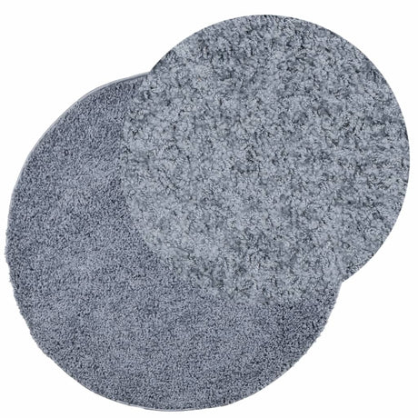 VidaXL Teppich Pamplona Shaggy Hochflor Modern ø 200 cm Blau