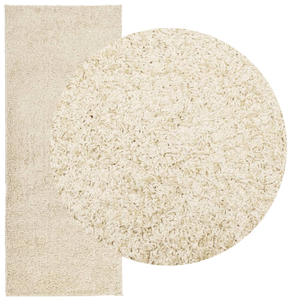 Vidaxx Teppich Pamplona Shaggy Hochflor modern 80x200 cm Goldfarbe