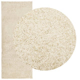 Vidaxx Teppich Pamplona Shaggy Hochflor modern 80x200 cm Goldfarbe