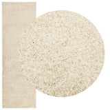 Vidaxx Teppich Pamplona Shaggy Hochflor modern 80x250 cm Goldfarbe