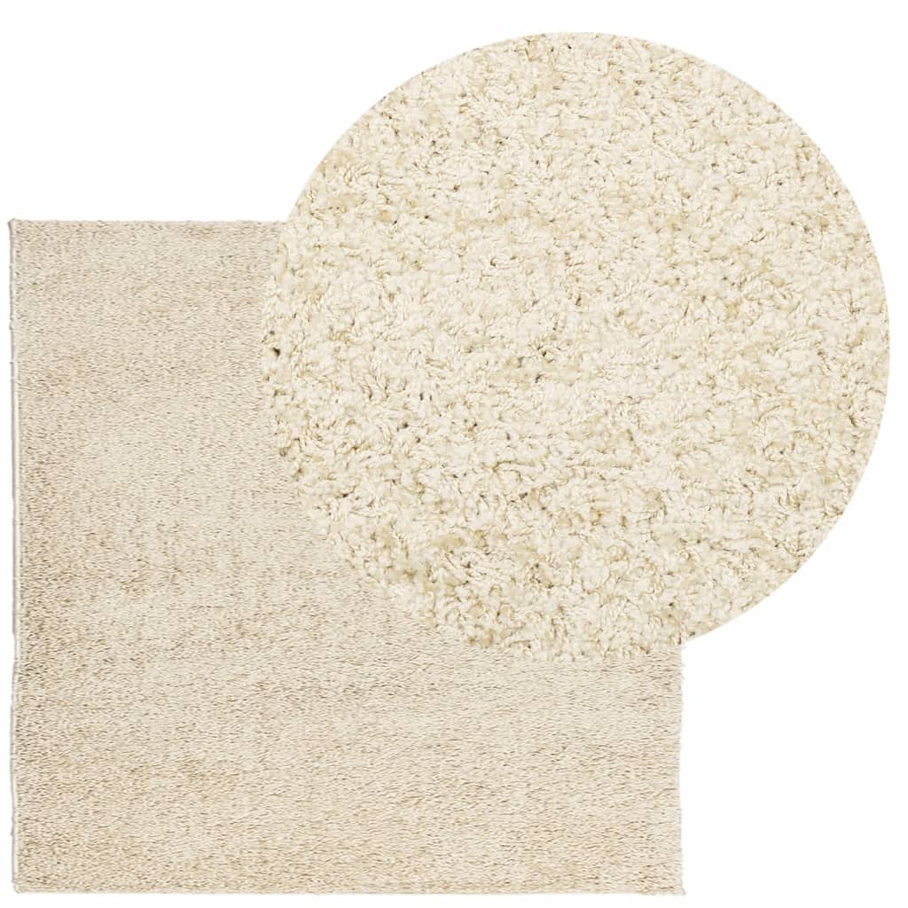 VidaXL Teppich Pamplona Shaggy Hochflor Modern 240x240 cm Gold