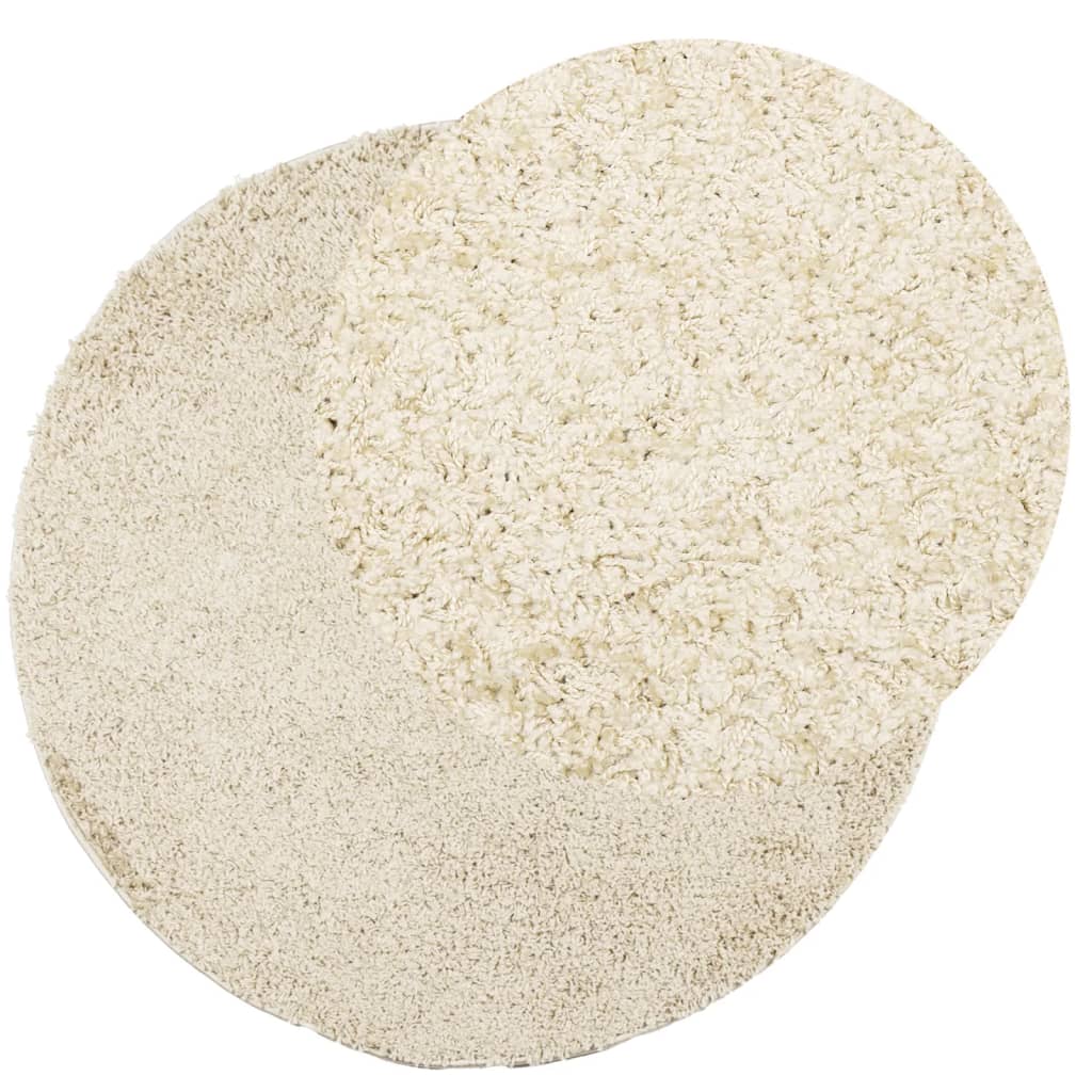 Vidaxx Teppich Pamplona Shaggy Hochflor modern ø 100 cm Goldfarbe