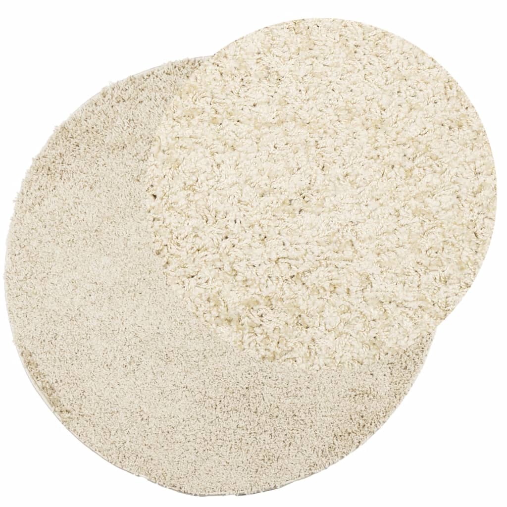 Vidaxx Teppich Pamplona Shaggy Hochflor modern ø 240 cm Goldfarbe