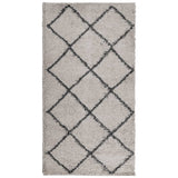 VidaXL Teppich Pamplona Shaggy Hochflor 80x150 cm Beige Anthrazit