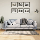 VidaXL Teppich Pamplona Shaggy Hochflor 80x150 cm Beige Anthrazit