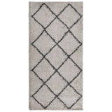 VidaXL Teppich Pamplona Shaggy Hochflor 100x200 cm Beige Anthrazit